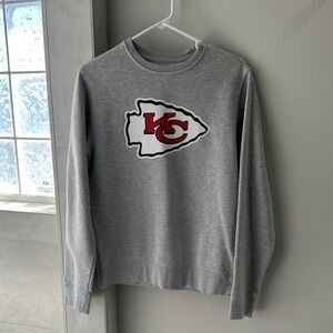 Gray KC Chiefs Logo Sweatshirt AS